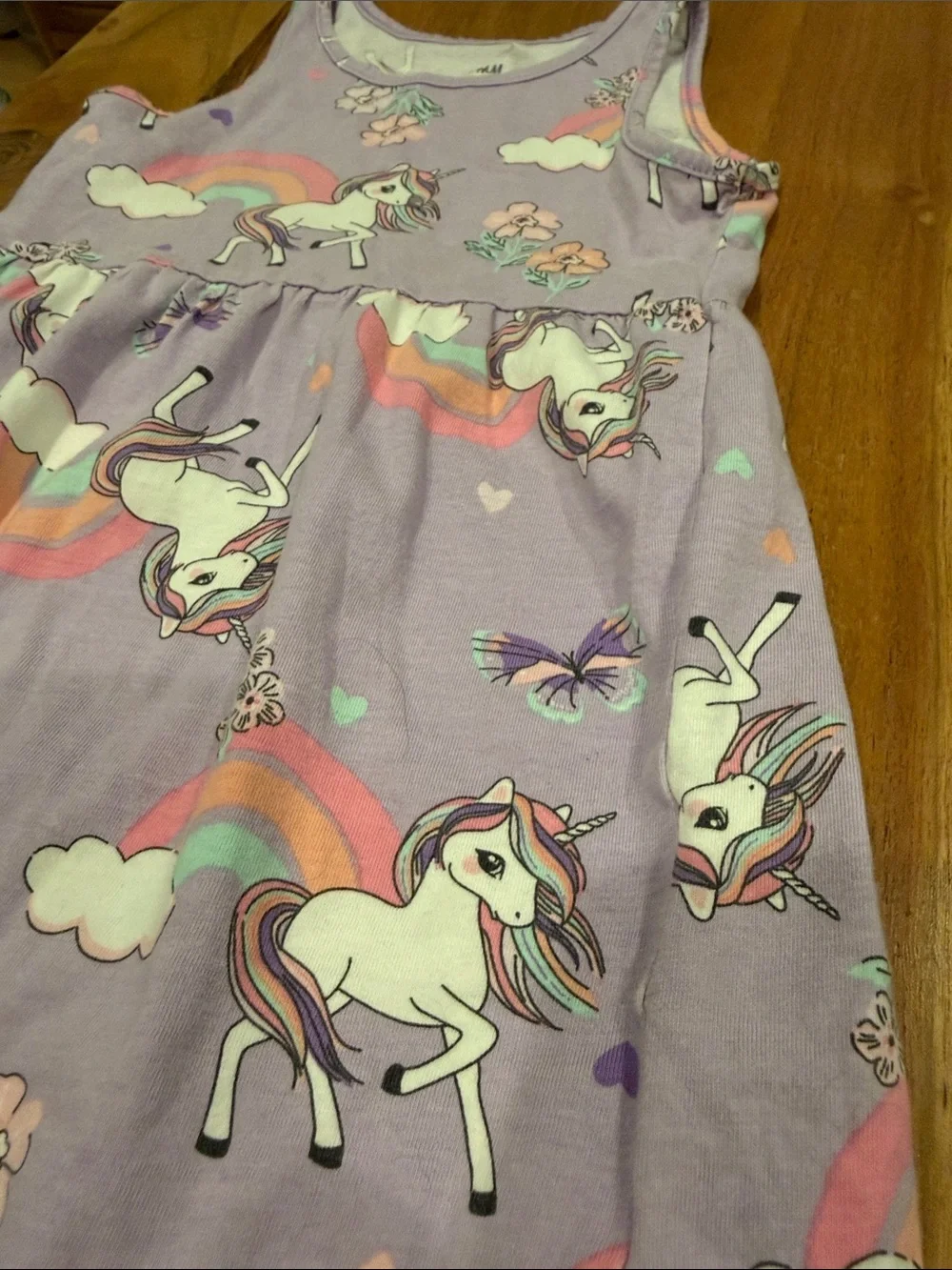 NWOT H&M Unicorn & Rainbow Tank Dress